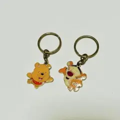 プーさんとティガーのキーチェーン