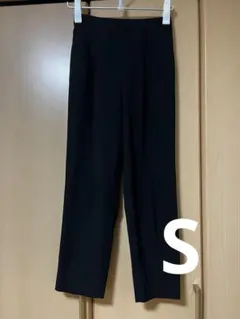 最終値下 グローバルワーク　ウツクシルエットDRYテーパードパンツ　ブラック　S