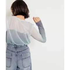 SENCE OF PLACE シアーチュールトップ ブルー