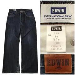 2506 EDWIN 404 ストレート デニム インディゴ W31 日本製 M