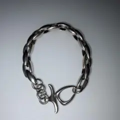 【SILVER925】重厚チェーンブレスレット マンテル