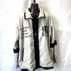 SIMPSON ナイロンジャケット ホワイト/ブラック　LL ゴルフ