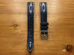 10mm スモールクロコスケールタイプ イタリアンカーフレザー本革 深青 