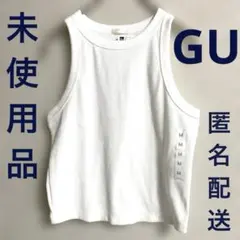 GU アメリカンスリーブタンクトップ　オフホワイトMサイズ 未使用品　レディース