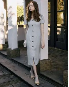 新品未使用　エイミーイストワールカラーツイードクラシカルワンピース