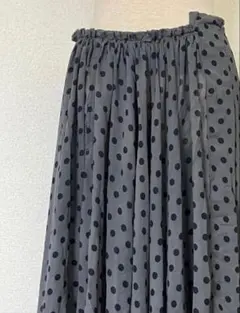 COMME des GARCONS ドット柄 フレアスカート Sサイズのサムネイル