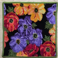 【新品・未使用】feiler 花柄タオルハンカチ 約30cm　大判