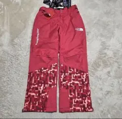 新品未使用！ノースフェイス　スノボパンツ　赤　ピョンチャンオリンピックスキーC2