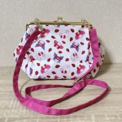 サクマ サンリオ 当たりくじ がま口ショルダーバッグ クロミ マイメロ キティ