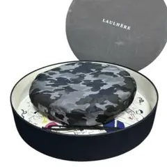 LAULHERE ベレー帽 カモフラージュ ブルー グレー 103 Mサイズ