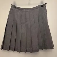 East BOY グレー プリーツスカート ジッパー付き