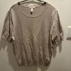 H&M ネップニット 半袖 ベージュのサムネイル