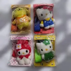 ハローキティ・マイメロディ・ポムポムプリン　マスコットストラップセット