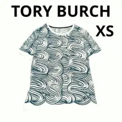 美品 トリーバーチ 総柄 裾ロゴ コットンTシャツのサムネイル