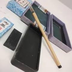 ミニ書道セット 墨 筆 硯