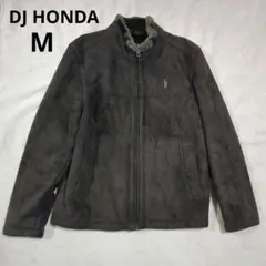 DJ HONDA ブラウン スエード調 ブルゾン ジャケット フェイクムートン
