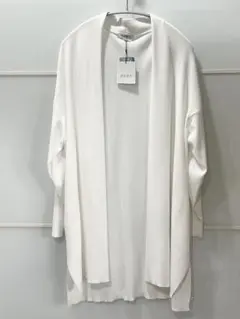 プラステ UVカット ミディ カーディガン ホワイト PLST 新品