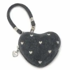FEILER フェイラー ラブラリーハート ハート型ポーチ グレー