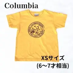 コロンビア　Columbia　XSサイズ　キッズ　半袖　Tシャツ　熊　イエロー