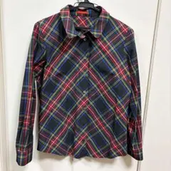 yorkland ブラウス チェック柄 長袖