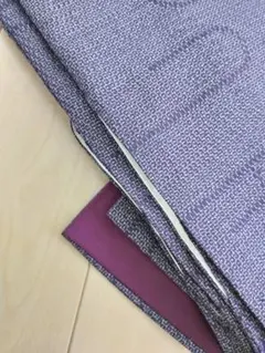 紫色 幾何学模様 小紋 着物