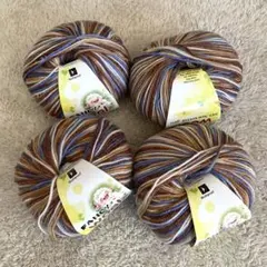 グラデーションウール　ブルーブラウン系