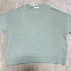 UNIQLO スムースコットンクルーネックセーター　XLサイズ　ライトグリーン