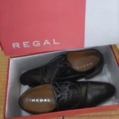 日本を代表する老舗　美品　REGAL ブラック ドレスシューズ　革靴　スーツ