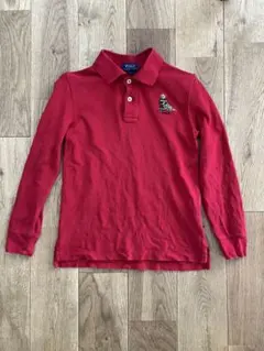 Polo Ralph Lauren 赤 長袖ポロシャツ サイズ7