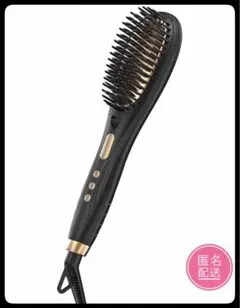 新品　ストレートブラシ ヘアアイロン マイナスイオン機能 急速加熱