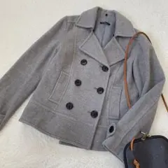 C.D.S BASIC グレー ピーコート【S〜M相当】