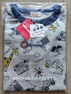 ミキハウス MIKIHOUSE 半袖 Tシャツ グレー 110 アニマル