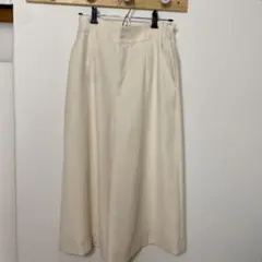 ユナイテッドアローズ　アイボリー ワイドパンツ ゴムウエスト