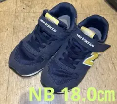 New Balance スニーカー 18cm ネイビー マジックテープ