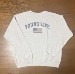 YOUNG LIFE クルーネックスウェット