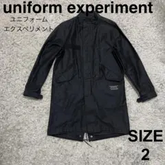 サイズS UNIFORM EXPERIMENT ブラックモッズコート uniform experiment（ユニフォームエクスペリメント）の「SLEEVE