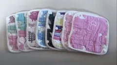 よだれカバー 8重ガーゼ 綿100% 2枚一組が4セット