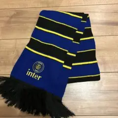 セリエA インテル　スカーフ 青黒ストライプ