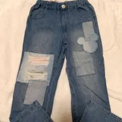 BREEZEミッキーデニムパンツ120cm