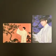 BTS トレカ テテ テヒョン V ダルマジュン ミニフォト 2枚セット ②