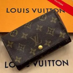 LOUIS VUITTON 三つ折り財布 モノグラム ポルトフォイユフラワー