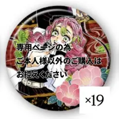 専用ページ 鬼滅の刃 甘露寺蜜璃さん 缶バッジ19個