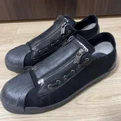 Y-3 ワイスリー SUPER ZIP ダブルジップ スニーカー黒 25.5cm
