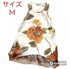 最終価格【サイズM】ノースリーブチュニックワンピース