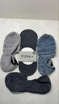 ⭐️訳あり⭐️RUNex ソックス 4足セット 25〜27cm