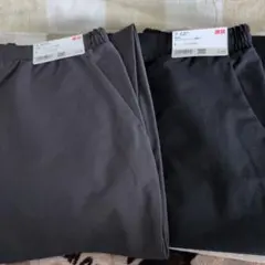 UNIQLO ジャージーカーブパンツ丈短め Lサイズ 2色セット