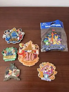 ☆ディズニー　マグネット　磁石　ランド　シー　周年　ラバー
