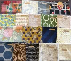 ハギレ生地セット 18点★Ｂ★多様なデザイン素材サイズ　まとめ売り　カットクロス