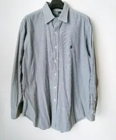 80年代 Ralph Lauren シャツ ギンガムチェック ロゴメンズL〜XL