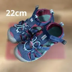 KEEN キッズ サンダル (キーン/ネイビー・ピンク) 22cm